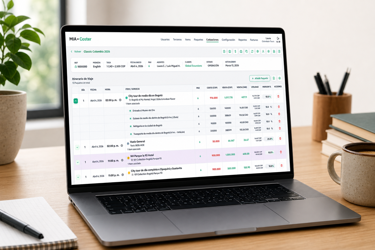 MIA Coster Dashboard